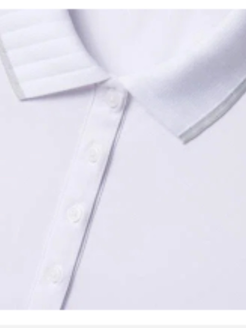 G/FORE Sleeveless Ladies Pique Polo Shirt Snow White with Heather Tipped Collar